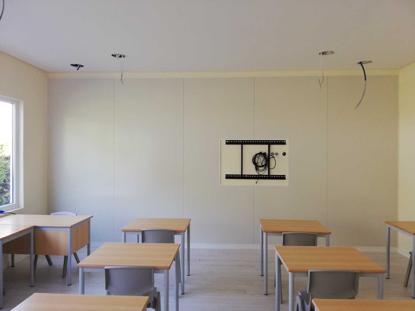 Paineis magnéticos de porcelana branca magnética com abertura para televisor St Peters 3